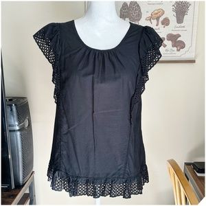 Figleaves Black Sleep Top; UK16